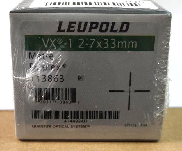 (NEW) LEUPOLD VX-1 2-7X33MM