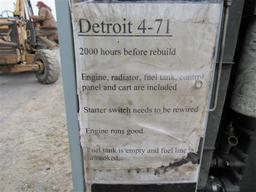 Detroit Engine on Cart