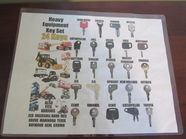Heavy Equipment Key Set w/24 Keys