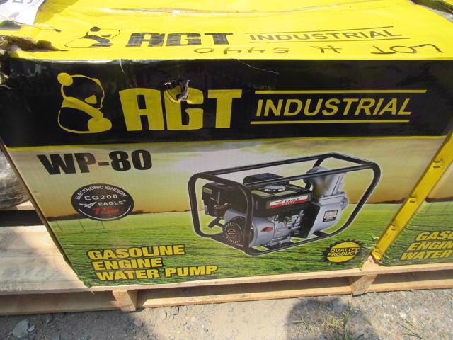 (New) AGT 3" Water Pump WP 80 w/ Gas Engine