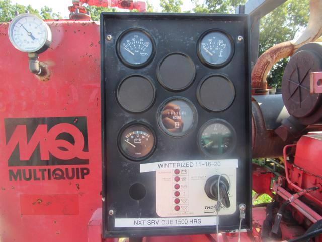 6" MultiQuip Pump w/ JD4024 Dsl Engine, 1069 hrs