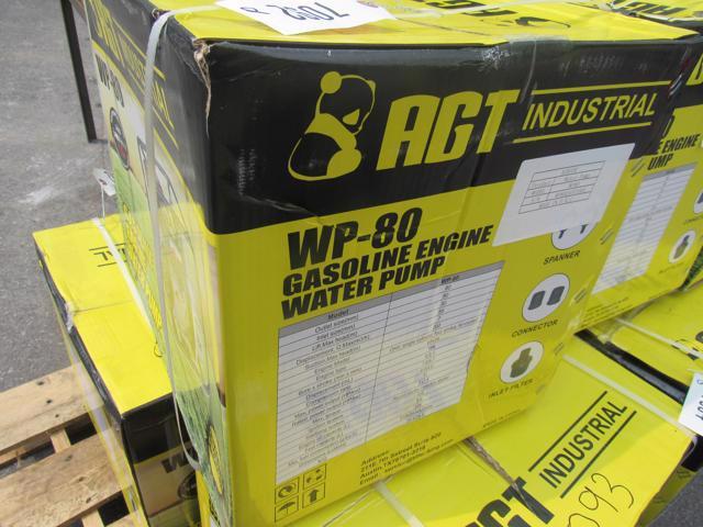 AGT 3" Water Pump WP 80 w/gas engine (New)