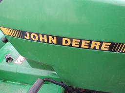 JD 240 Garden Tractor w/ Snowplow, Wheel Weights,& Snowchains