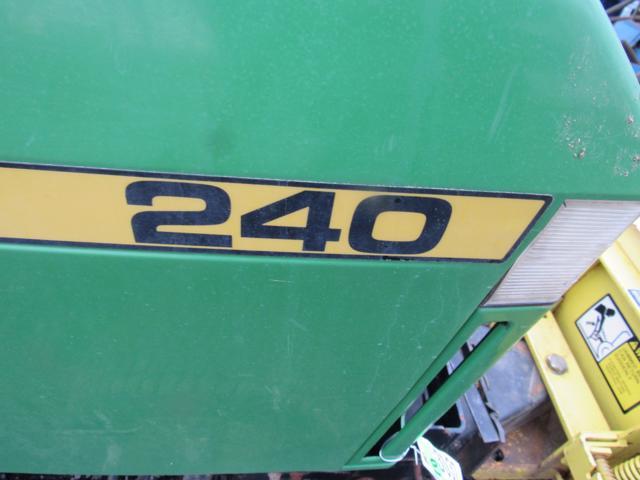 JD 240 Garden Tractor w/ Snowplow, Wheel Weights,& Snowchains