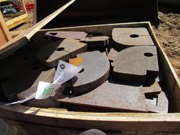 Skid Door Hinges & Plate Assembly for Dumpsters