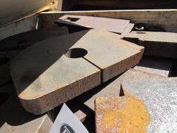 Skid Door Hinges & Plate Assembly for Dumpsters