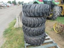 (New)12-16.5 Forerunner Tires on Wheels for Bobcat