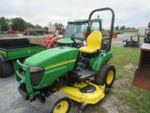 JD 2305 Compact Tractor, Dsl, Hydro, 4x4, 54" Deck