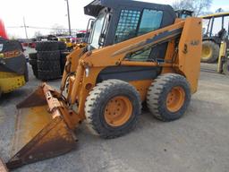 Case 430 Skidloader, Dsl, Enclosed Cab, H/AC,