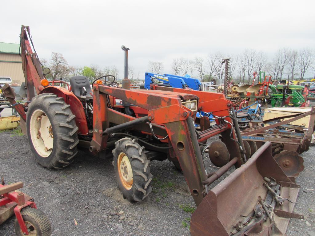 Yanmar 336 Tractor w/ Bucket & Backhoe, 4WD, Dsl,