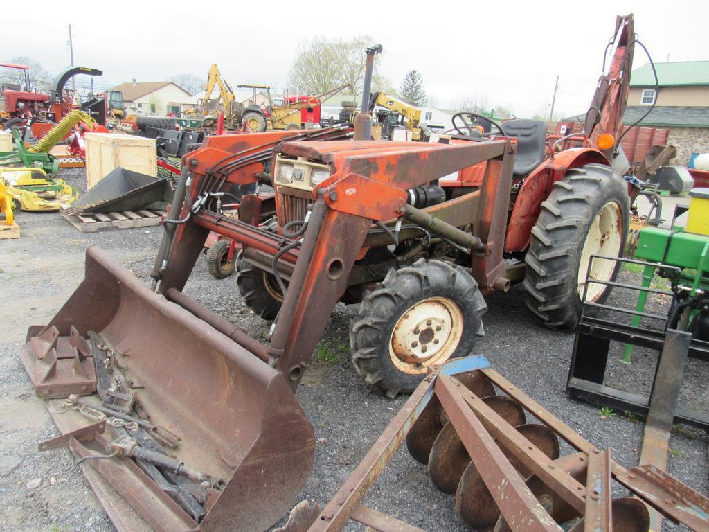 Yanmar 336 Tractor w/ Bucket & Backhoe, 4WD, Dsl,