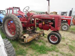 Farmall Super C Tractor w/ Mower Deck, 2WD, Gas