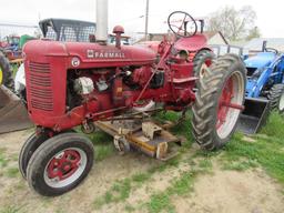 Farmall Super C Tractor w/ Mower Deck, 2WD, Gas