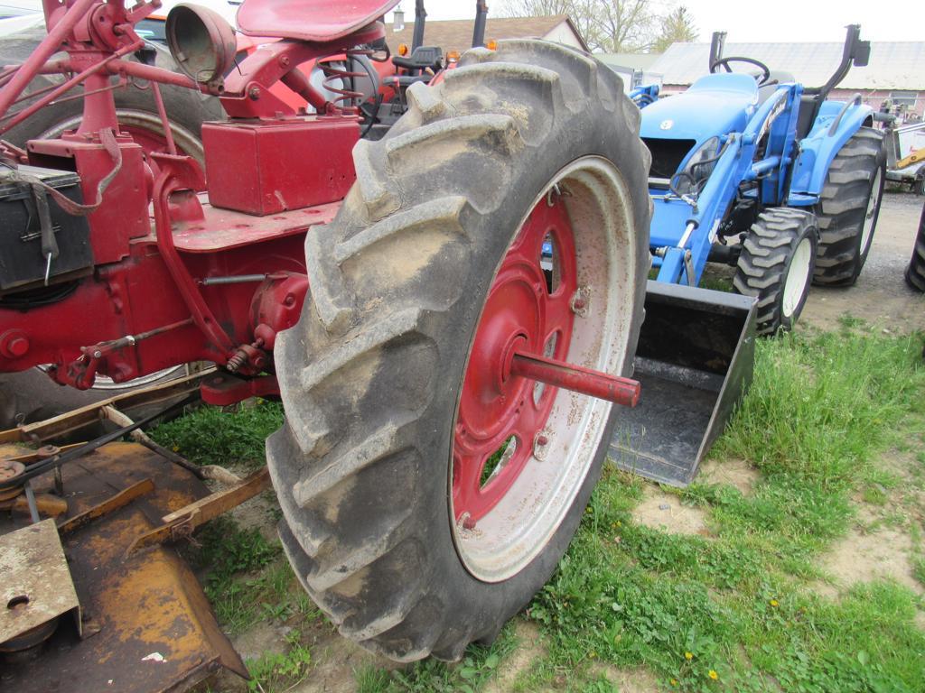 Farmall Super C Tractor w/ Mower Deck, 2WD, Gas