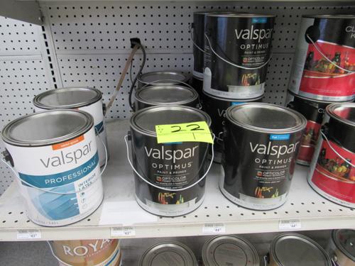 20 gal of Valspar Optimus, Aspire & Professional, Clark Kensington paint & primer base