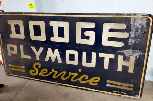 Dodge Plymouth Service sign