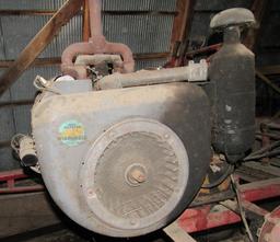 Massey model 20 swather w/ 4 cyl Wisconsin motor