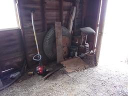 contents of inside garage