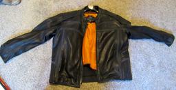 Zap leather jacket, 3XL