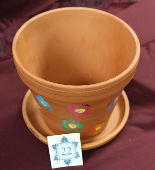 First Grade Finger Print Flower Pot