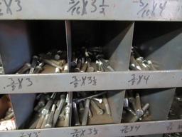 metal cubby with bolts