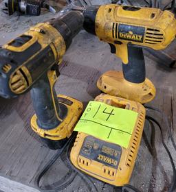 Dewalt drills w/ charger