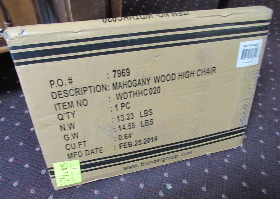 Wooden Highchair, Unopened