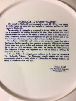 Hughesville, PA Commemorative Plate, 1982