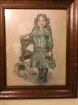 Robert Gentry Signed Lithograph Prints - Little Sailor and Party Dress