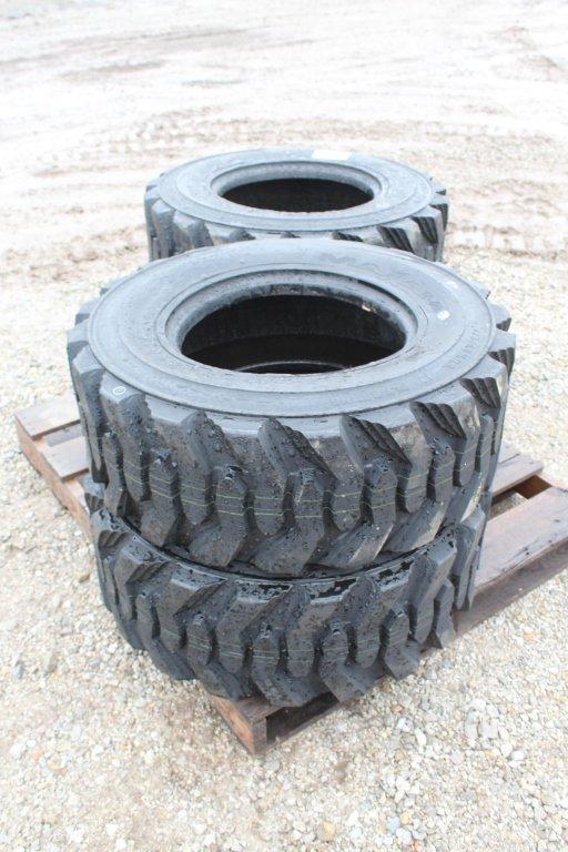 NEW- (4) Maxam 12-16.5 Skid Steer Tire 12-Ply