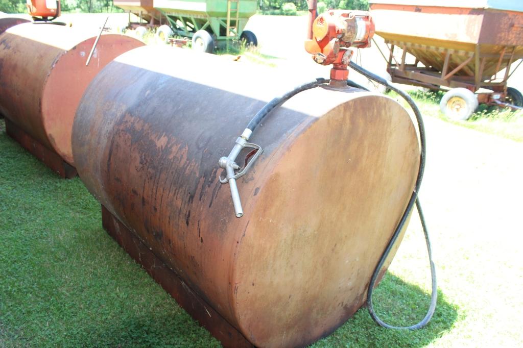 550 gal. fuel barrel with electric pump and hose