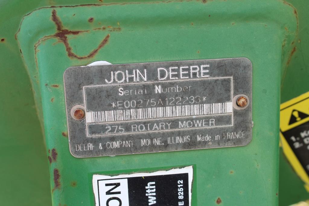 John Deere 275 disc mower