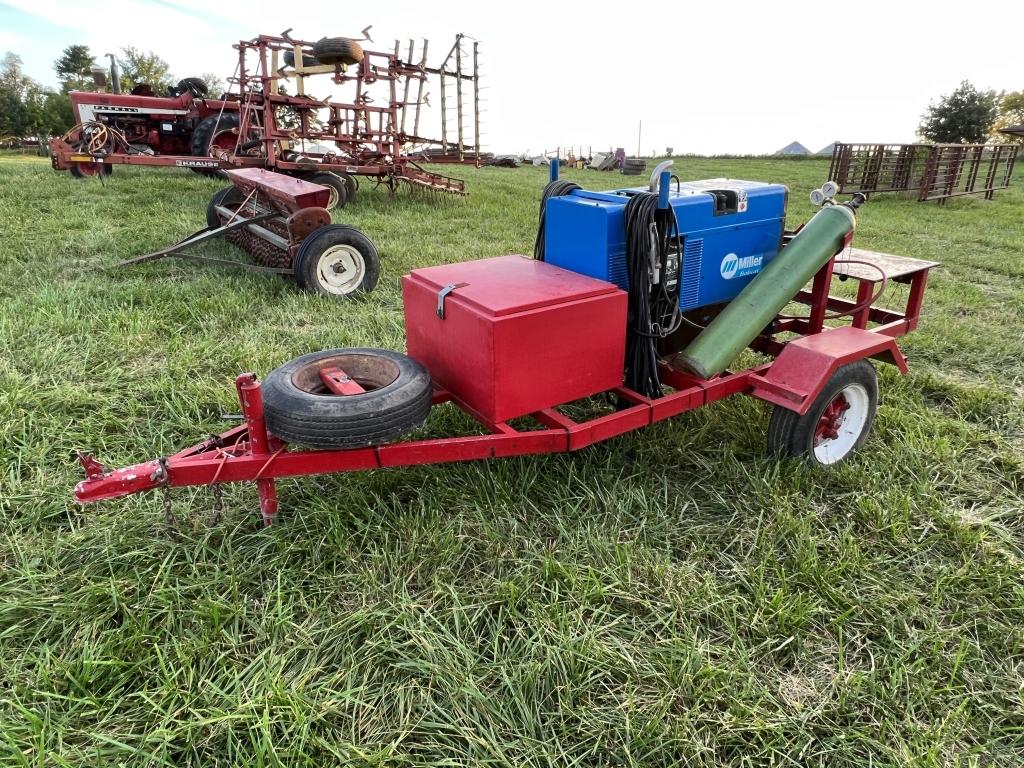 Portable welding trailer