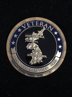 Veteran of the Korean War - Military Challenge Coin - RARE