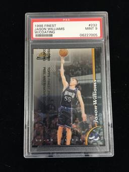 PSA Graded 1998-99 Finest Jason Williams White Chocolate Rookie Basketball Card - Mint 9