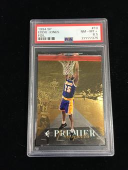 PSA Graded 1994-95 SP Die-Cut Eddie Jones Lakers Rookie Basketball Card