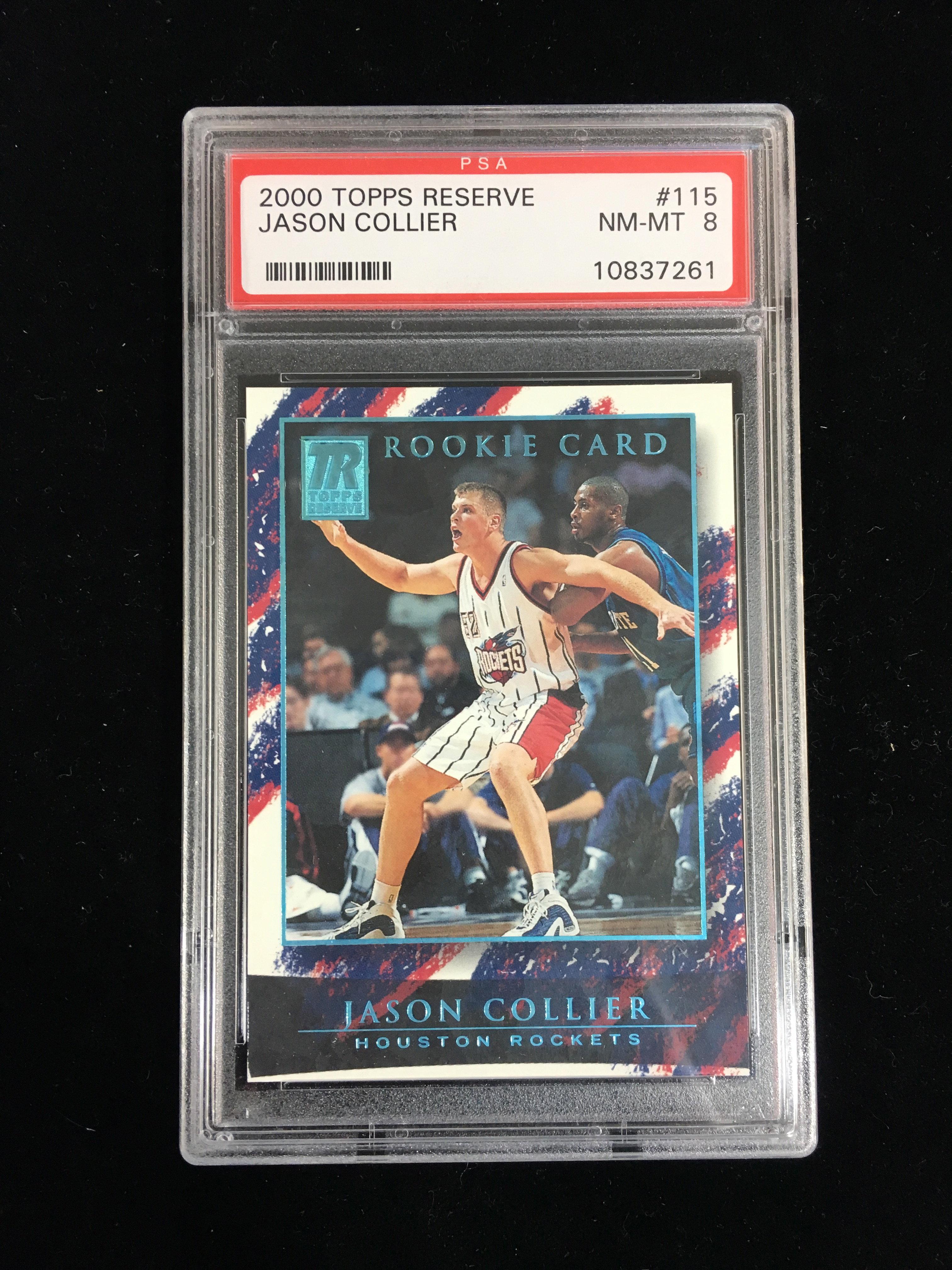 PSA Graded 2000-01 Topps Reserve Jason Collier Rookie Basketball Card