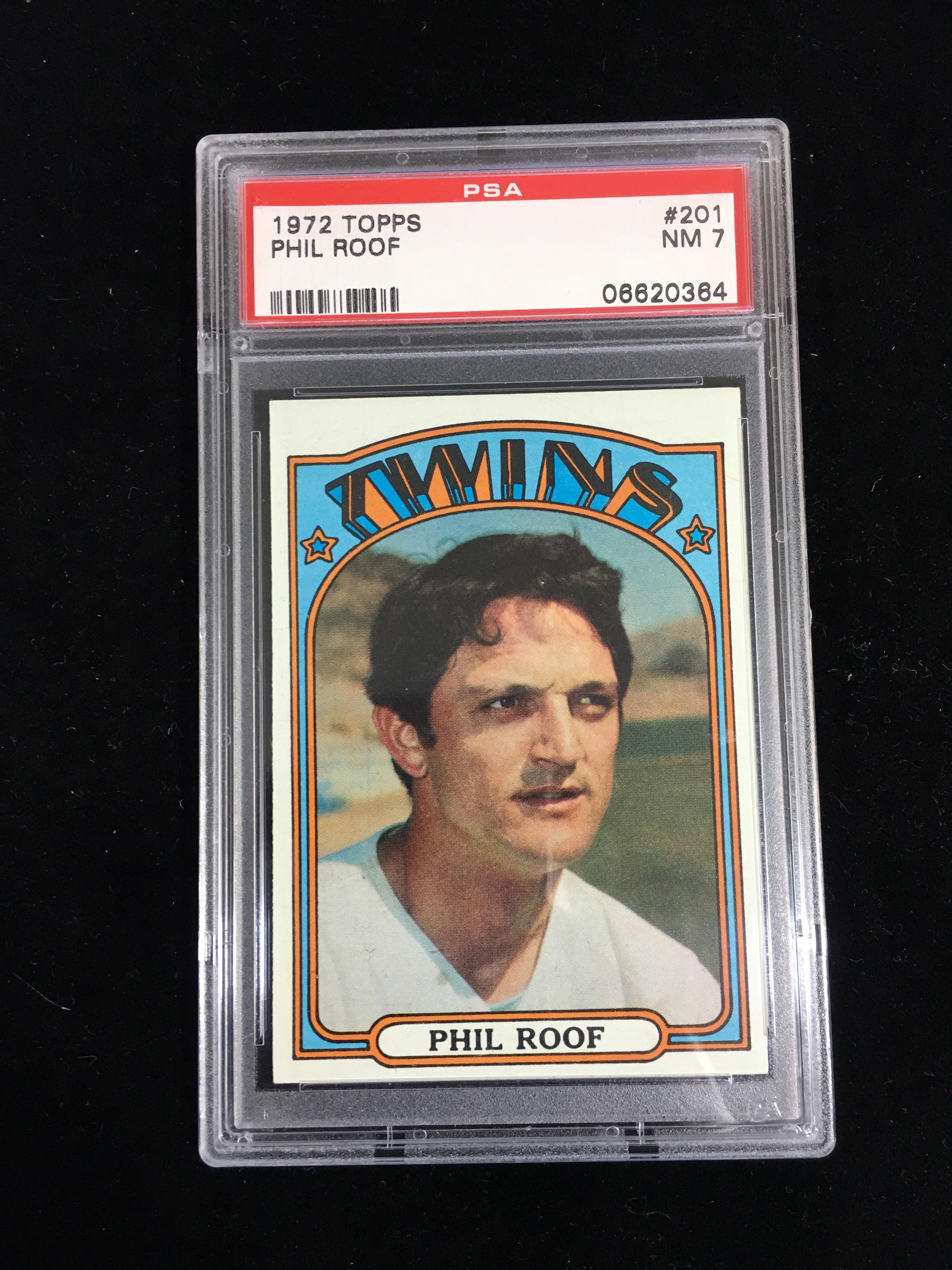 PSA Graded 1972 Topps Phil Roof Twins Baseball Card