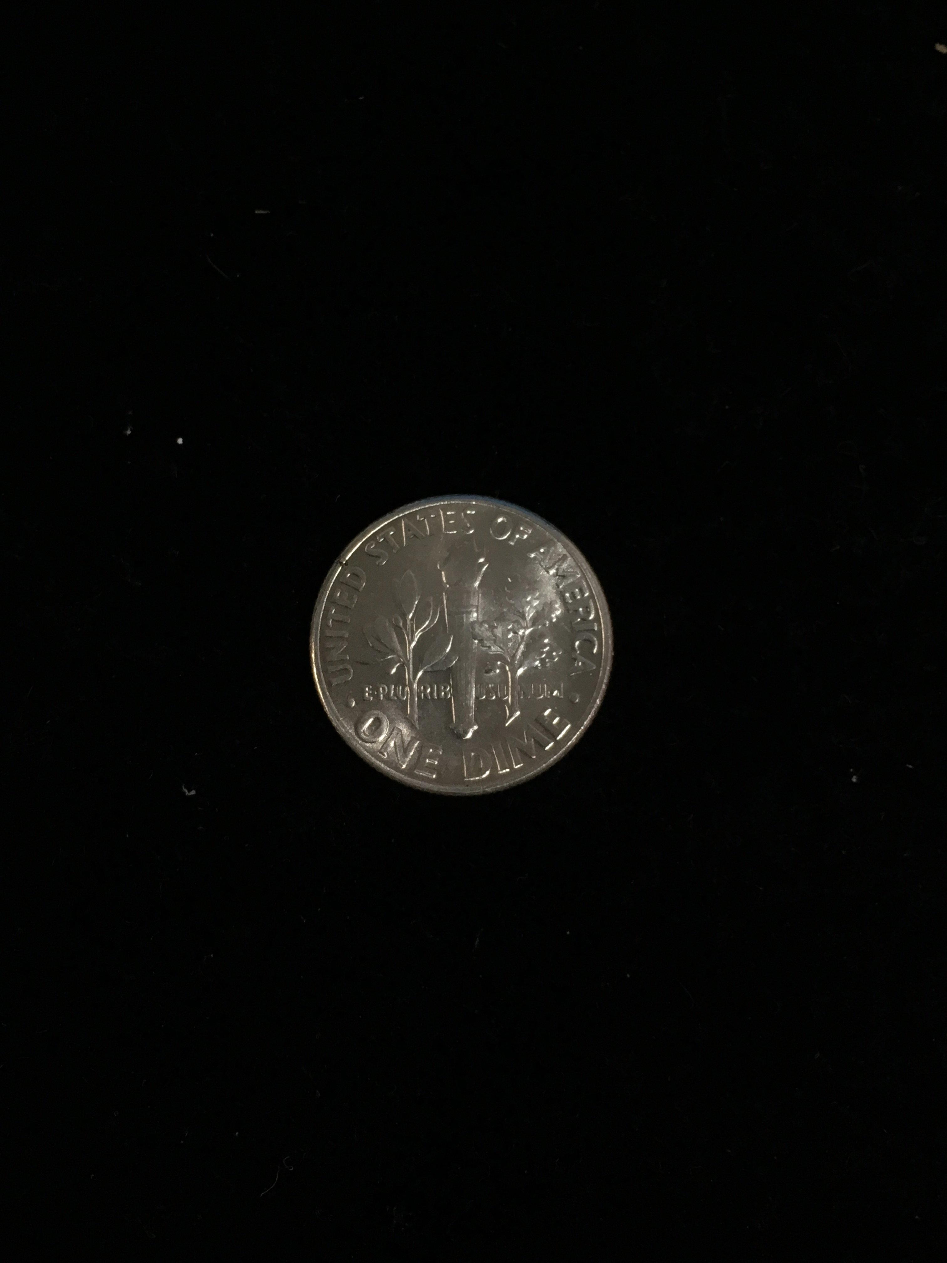 1956 United States Roosevelt Dime - 90% Silver Coin BU Grade