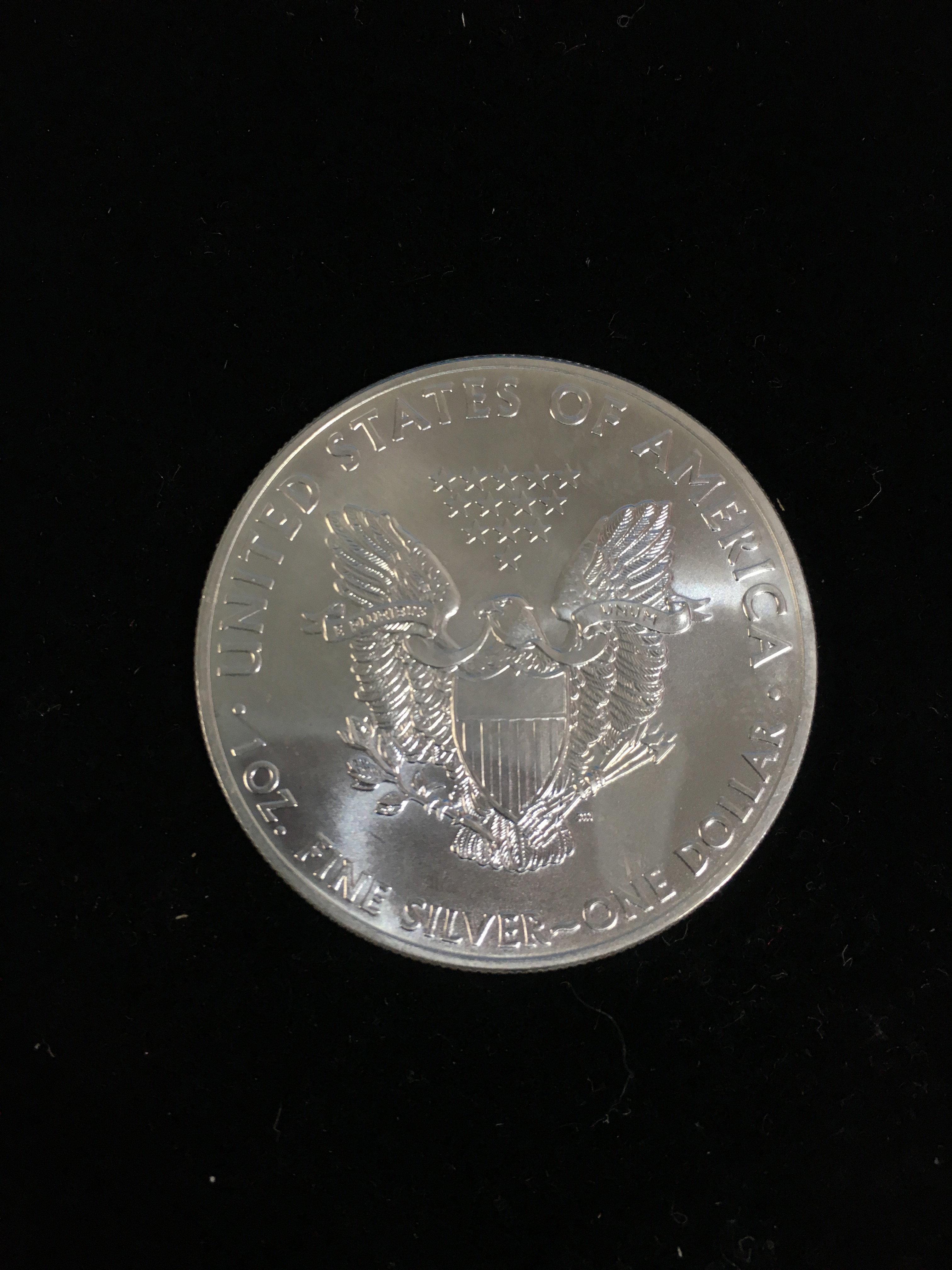 2014 American Silver Eagle Dollar 1 Ounce .999 Fine Silver Bullion Coin