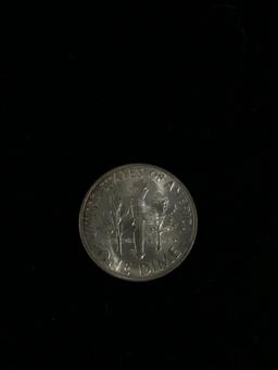 1952 United States Silver Dime - 90% Silver Coin BU Grade