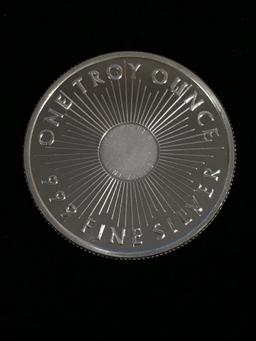 1 Troy Ounce .999 Fine Silver Sunshine Minting Silver Bullion Round Coin