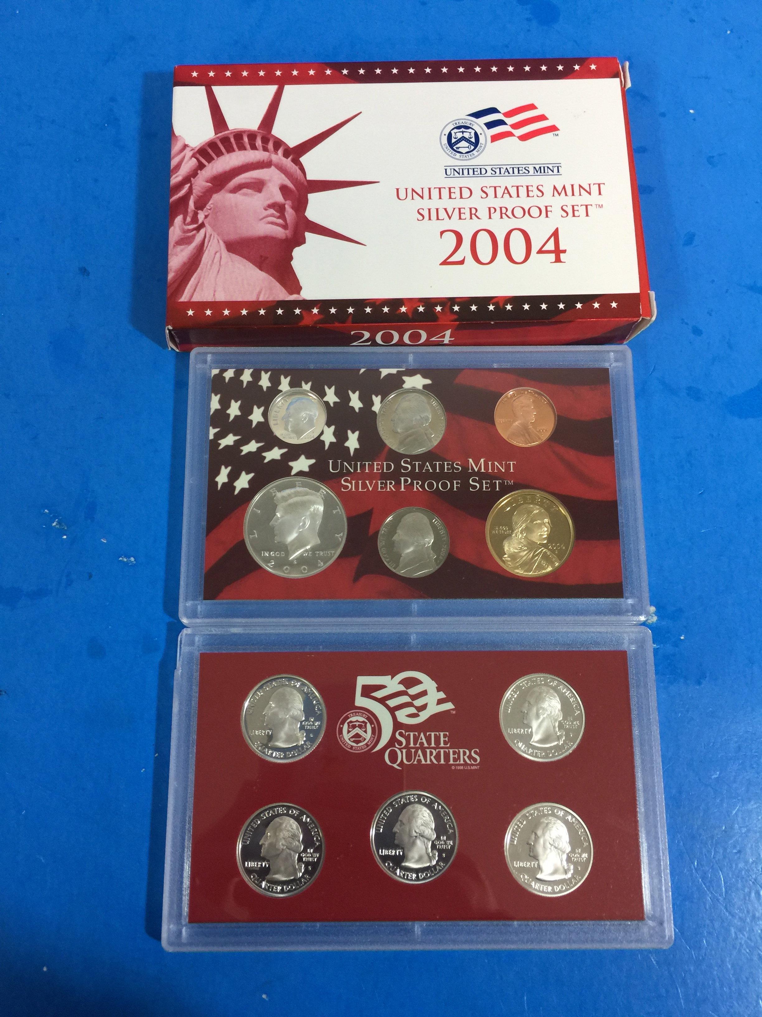 2004 United States Mint Silver Proof Set