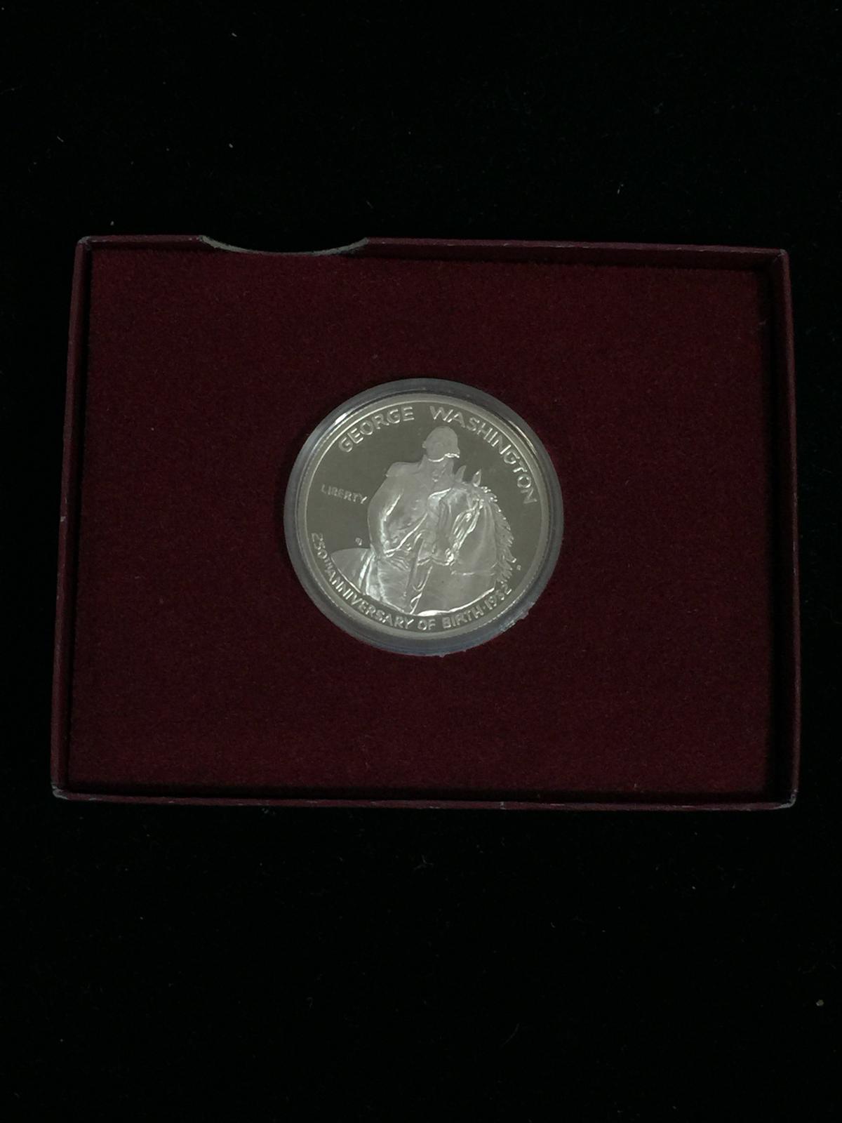 1982 Proof George Washington Commemorative US Half Dollar - 90% Silver Coin