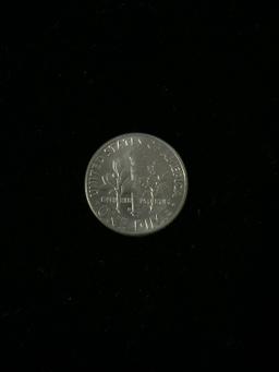 1960 United States Roosevelt Silver Dime - 90% Silver Coin - BU Condition