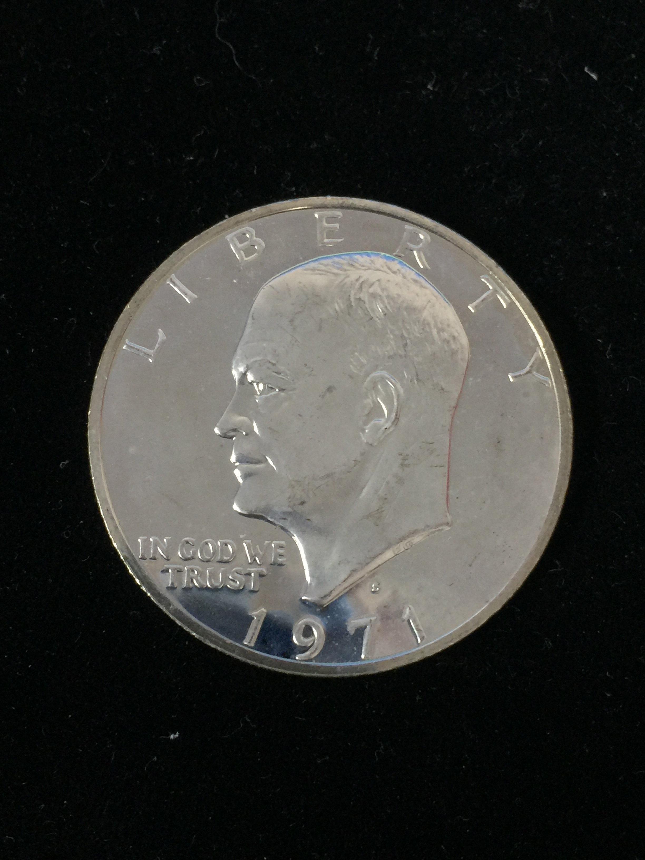 1971-S United States Eisenhower Silver Dollar - 40% Silver Proof Coin