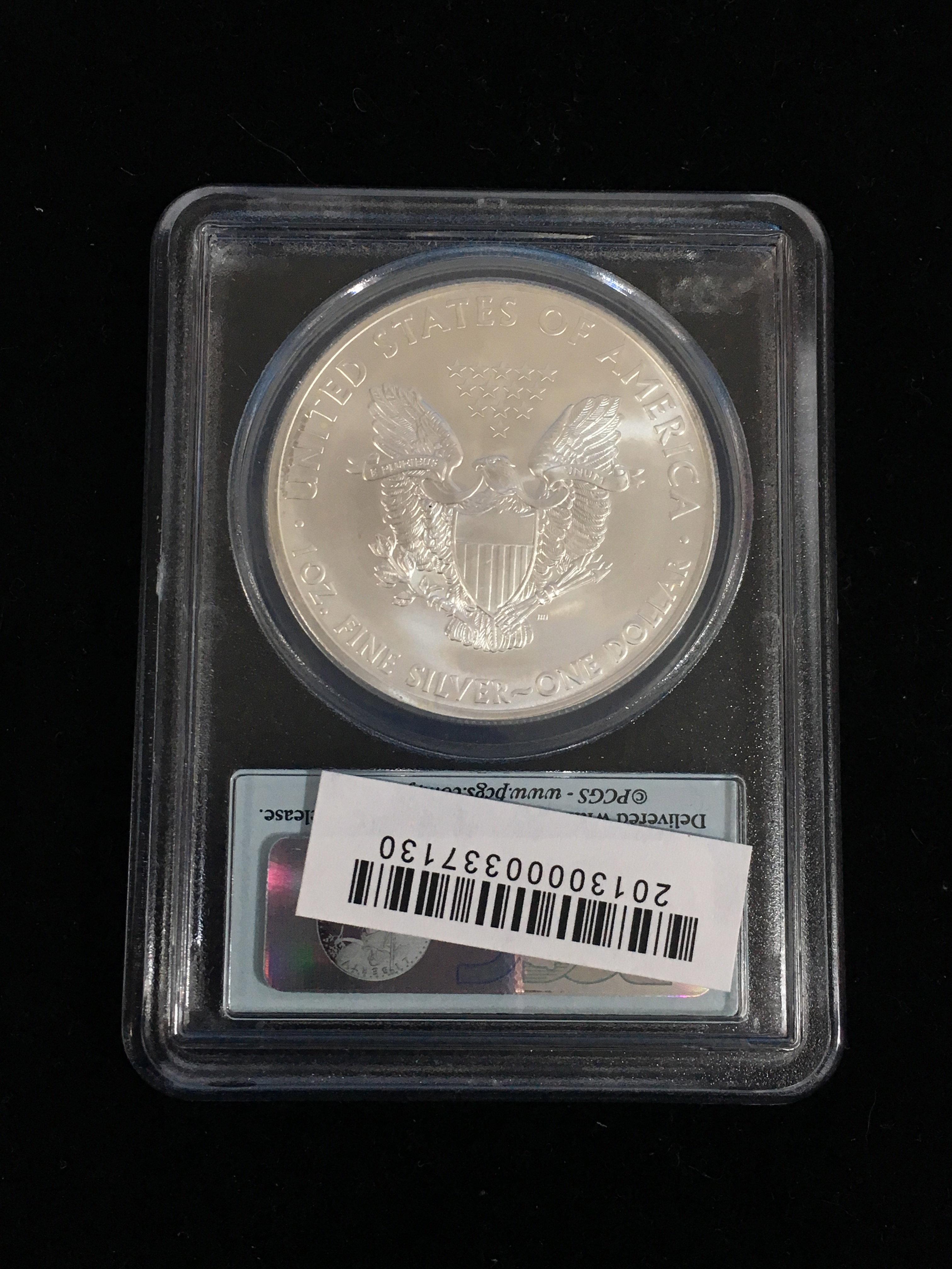 2013 United States First Strike American Eagle Silver Dollar PCGS MS69