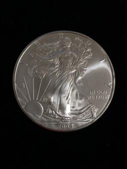 1 Troy Ounce .999 Fine Silver 2009 United States American Silver Eagle Bullion Coin