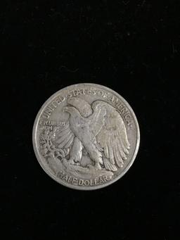 1936 United States Walking Liberty Silver Half Dollar - 90% Silver Coin