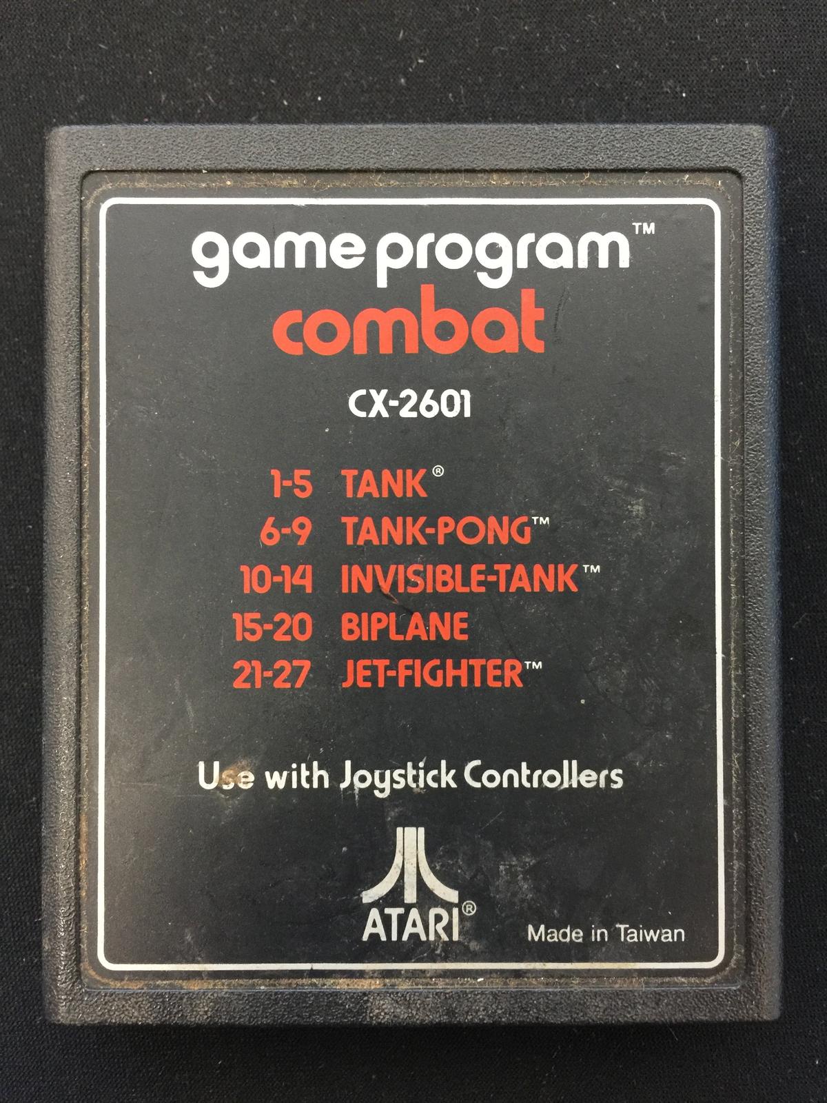 Vintage Atari Video Game Cartridge - Combat CX-2601